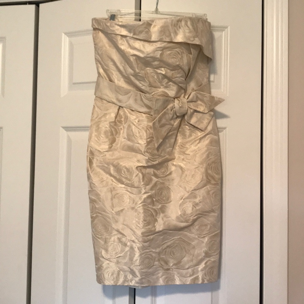 KATE Spade size 10 cream colored strapless dress